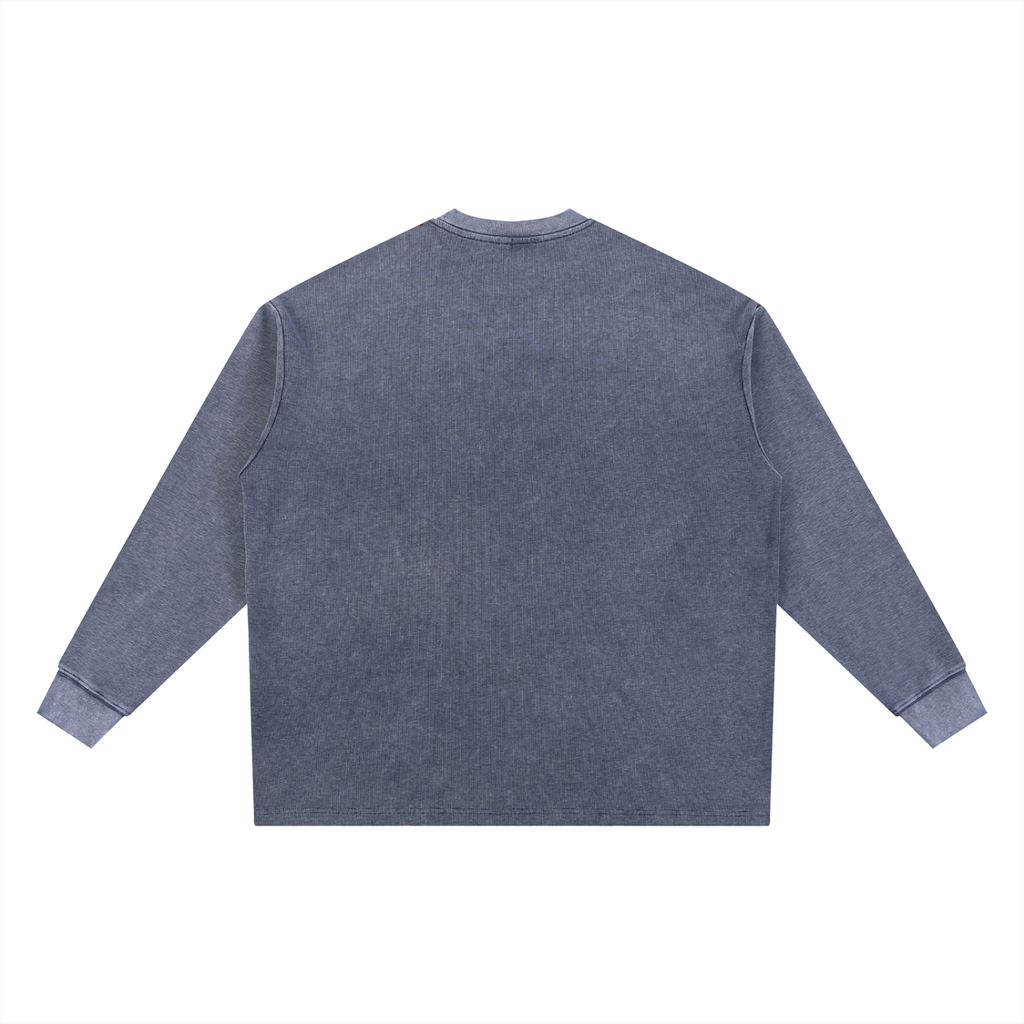 Mineral Wash Waffle Oversized T-Shirt