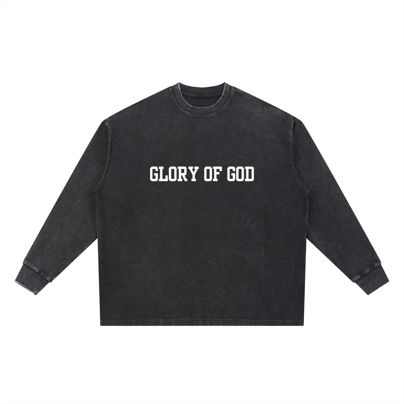 Mineral Wash Waffle Oversized T-Shirt